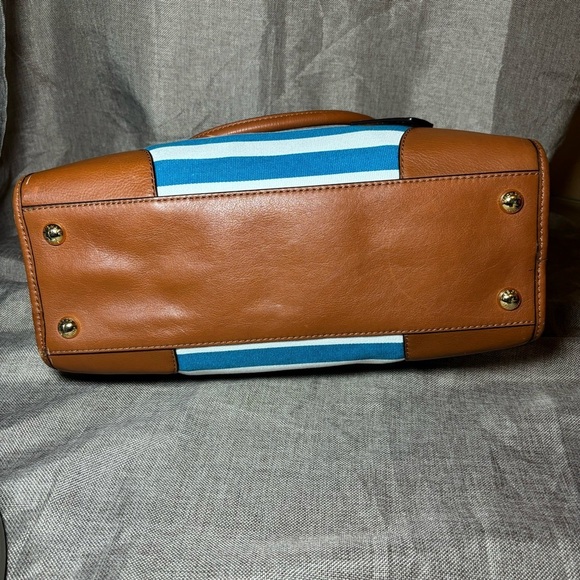 🔥SALE! Michael Kors Hamilton Canvas Striped Large North South Tote - Picture 11 of 15